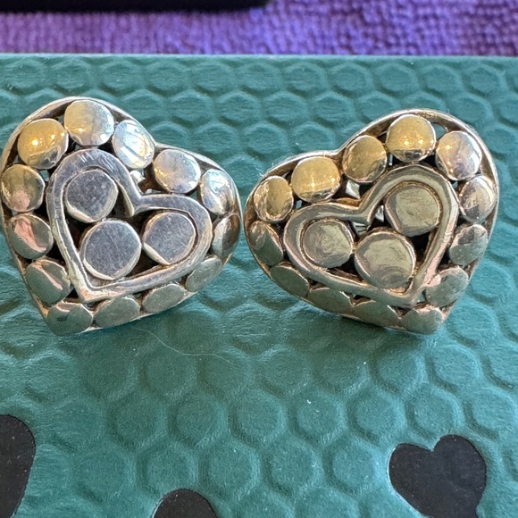 John Hardy Jewelry - John Hardy Jai  sterling silver heart earrings nicely made ,very beautif…